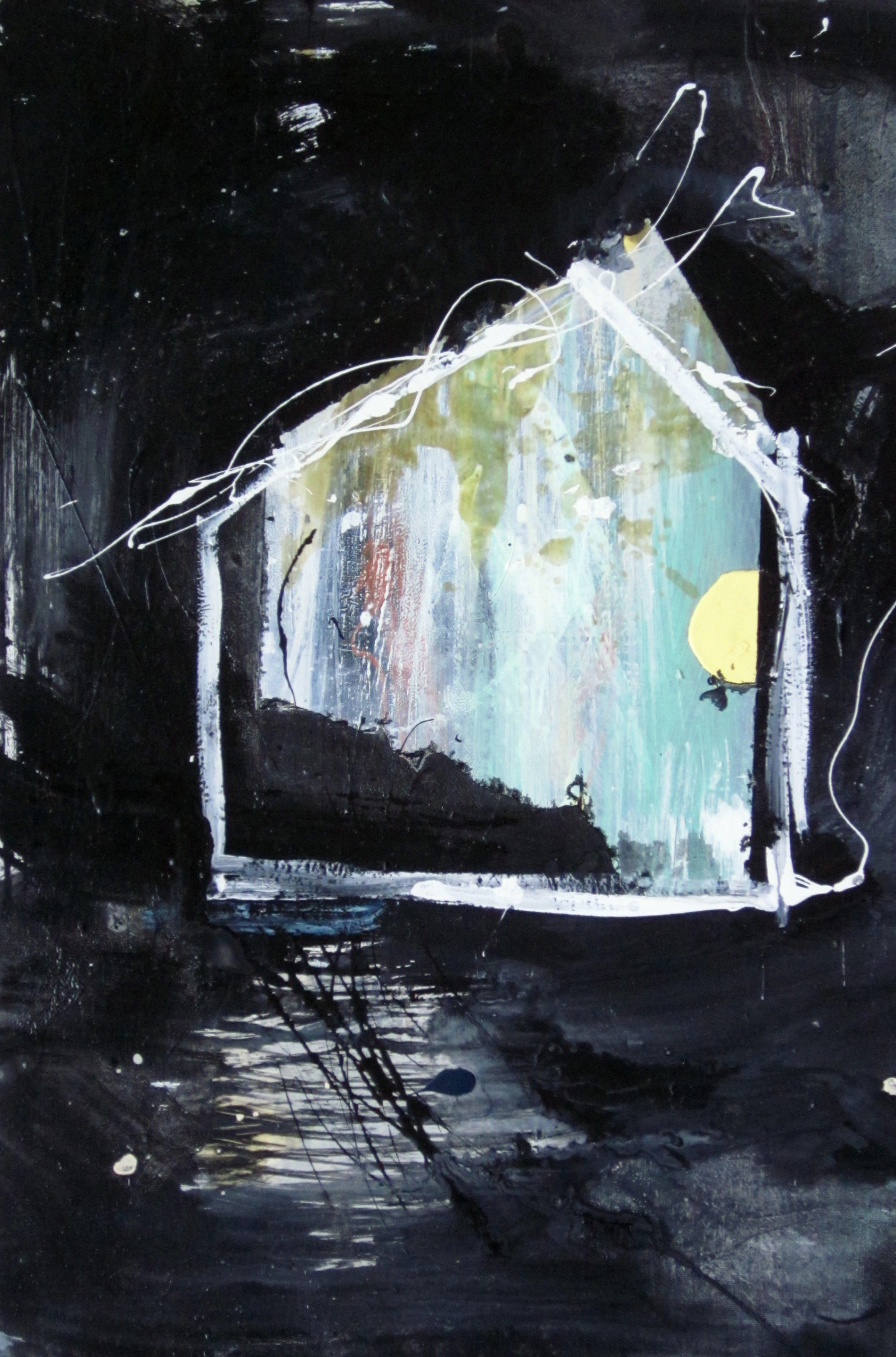 House #205, 60x40 cm Mixed technique on canvas, 2011