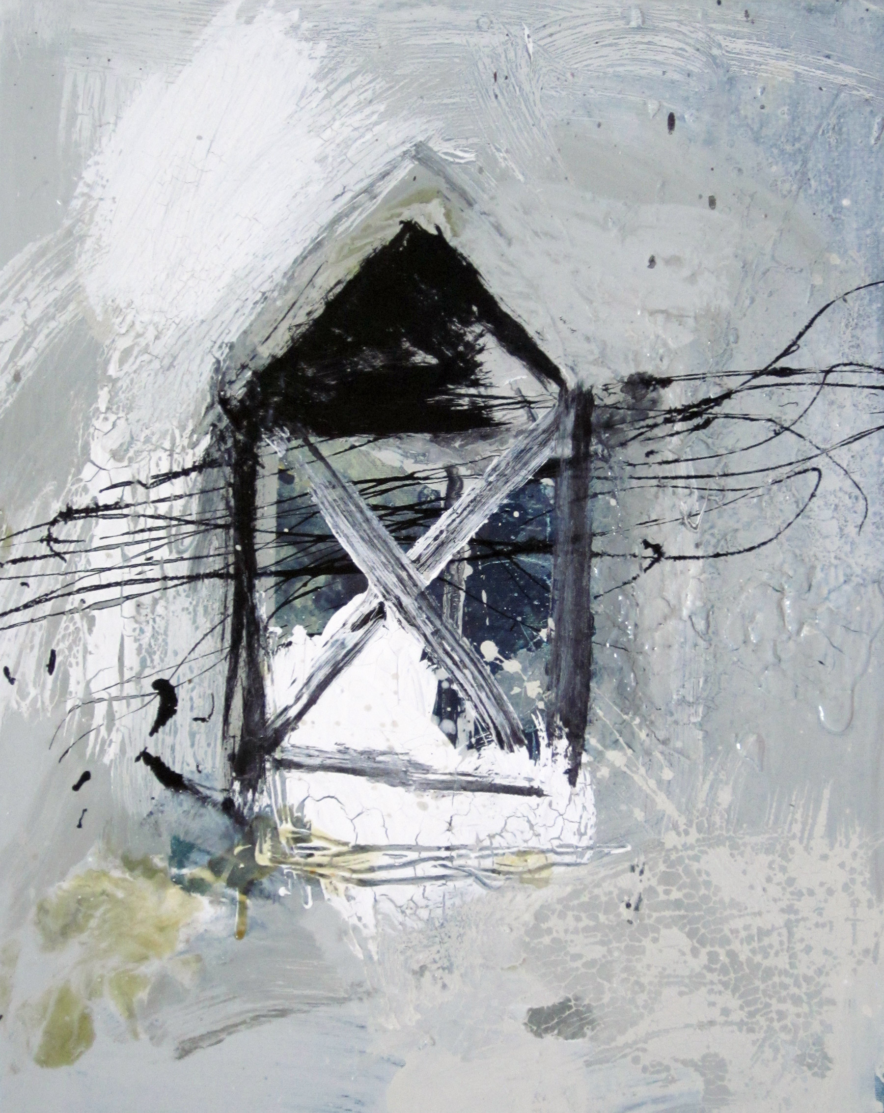 House #204, 60x40 cm, Mixed technique on canvas, 2011