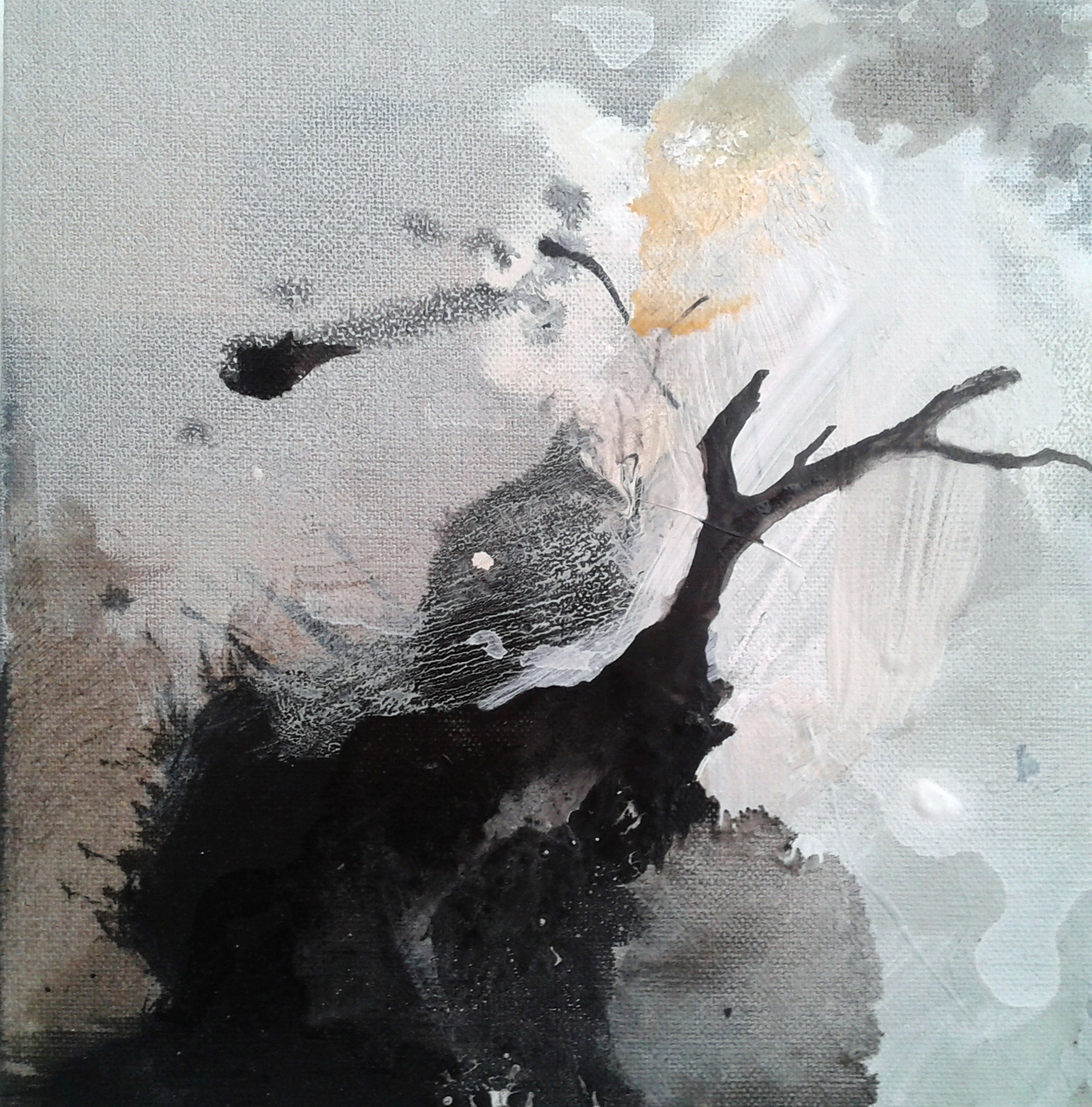 Tree #42 20x20cm, mixed technique on canvas, 2015